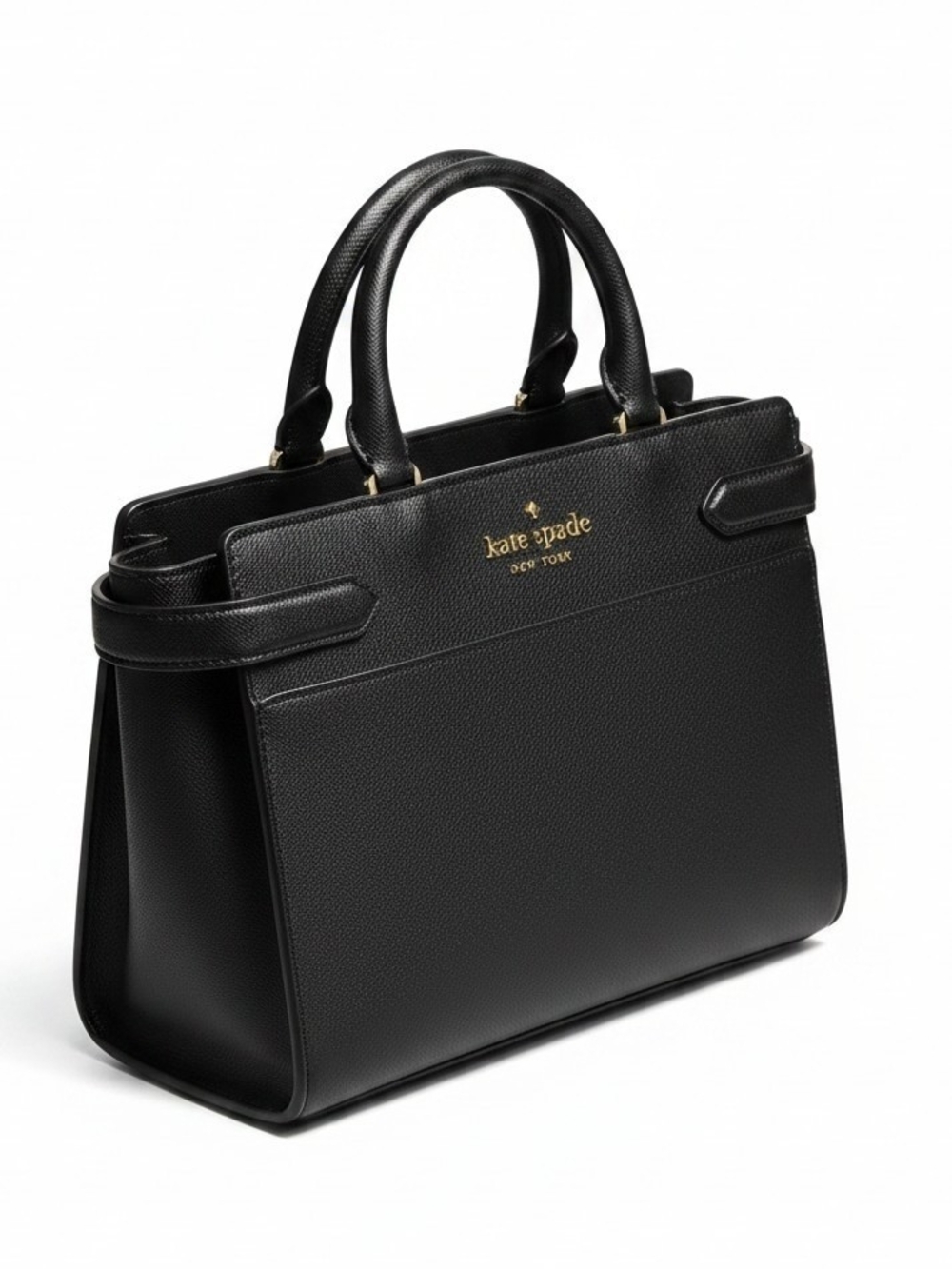Kate Spade Black Leather Purse With Shoulder Strap Included - Picture 2 of 5